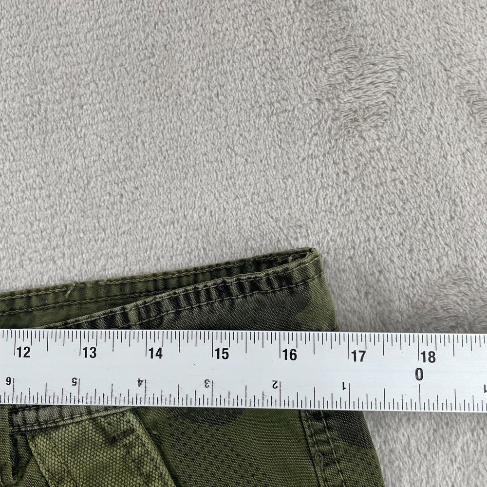 Vintage Japanese Junye Cargo Pants Men 32‎ Green Camo Paratrooper Tactical Y2K - Picture 13 of 16